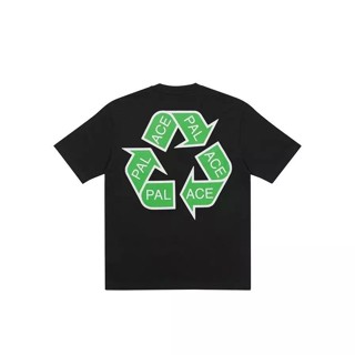 เสื้อยืดแขนสั้นลําลอง ผ้าฝ้าย ทรงหลวม พิมพ์ลายโลโก้ eco-logo สําหรับผู้ชาย และผู้หญิง