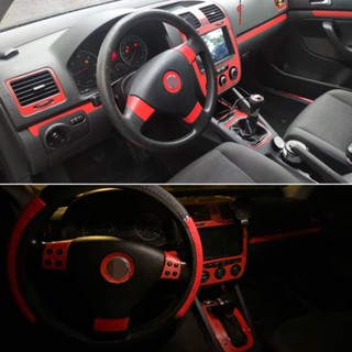 สติกเกอร์คาร์บอนไฟเบอร์ สําหรับติดมือจับประตูรถยนต์ VW Golf 5 GTI MK5 2