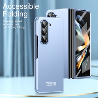  เคสโทรศัพท์มือถือ ผิวด้าน กันกระแทก พร้อมช่องใส่ปากกา 360 องศา สําหรับ Samsung Galaxy Z Fold 5 Z Fold 5