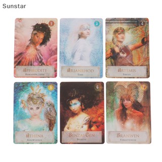 การ์ดไพ่ทาโรต์ Sunstar Goddess Power Oracle ของเล่นสําหรับเด็ก