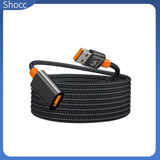 Shocc สายเคเบิลต่อขยาย ไนล่อนถัก 150 ซม. Usb 3.0 ตัวผู้ เป็นตัวเมีย สําหรับทีวี Pc