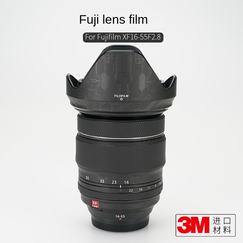 สติกเกอร์ฟิล์มคาร์บอนไฟเบอร์ ป้องกันเลนส์กล้อง 3M สําหรับ Fuji XF16-55F2.8 1655 2.8
