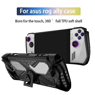 "สําหรับ Asus ROG ALLY Consoles เคสป้องกันกันกระแทก TPU + PC สําหรับ ROG ALLY พร้อมฐานตั้ง เคสป้องกัน อุปกรณ์เสริม"