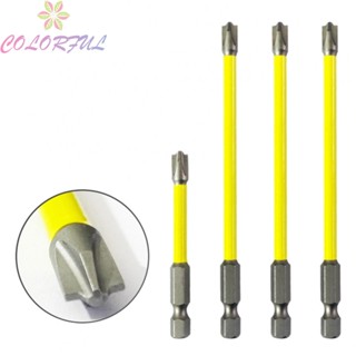 【COLORFUL】Screwdriver Bits Magnetic Screwdriver Bit Yellow/Silver 65mm Alloy Steel