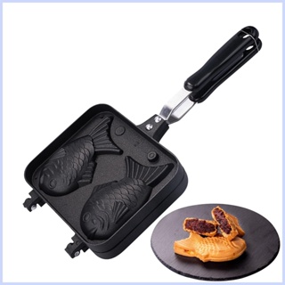 Taiyaki เครื่องทําวาฟเฟิล รูปปลาญี่ปุ่น ไม่ติดกระทะ สําหรับทําอาหาร เค้กร้อน cingth