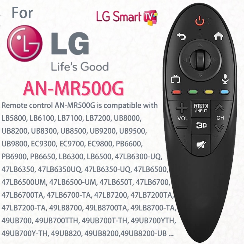 A-mr500g รีโมทคอนโทรลสําหรับ LG 3D สมาร์ททีวี 55lb6350uq 47lb6300uqauswljr 65lb6300ue 60lb6500 mbm63