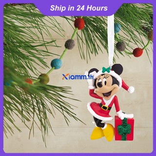 Richanghuodong Disney Mickey Minnie Mouse รูปจี้คริสต์มาสต้นคริสต์มาสอะคริลิคแขวนเครื่องประดับบ้าน Christmas Party Decor ของขวัญ