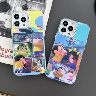 🔥 เคสไอโฟน11 Crayon Shin-chan เคส iPhone 14 Pro max เคสไอโฟนแข็งกล้องรูใหญ่แบบนิ่มกันกระแทกสำหรับ เคสApple IPhone 11 เคสไอโฟน12 1314 Pro Max เคสi11 14 12 Case