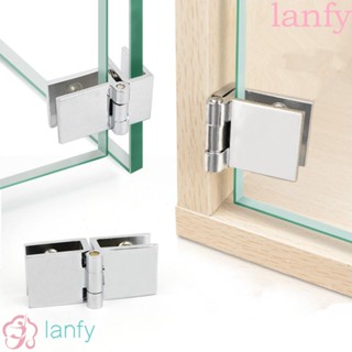 LANFY บานพับกระจกสังกะสี 90 180 องศา สําหรับเฟอร์นิเจอร์