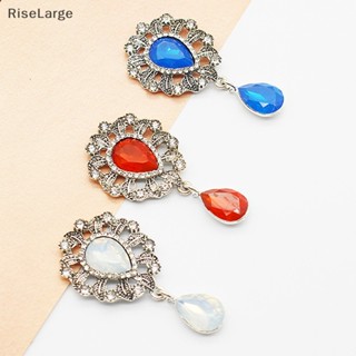 [RiseLarge] ใหม่ เครื่องประดับ เข็มกลัด พลอยเทียม รูปหยดน้ํา กระถางดอกไม้ DIY