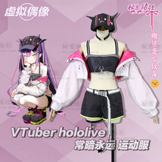 Vtuber Virtual idol cos Tokoyami Towa ชุดคอสเพลย์ ตัวละครอนิเมะ สําหรับผู้หญิง