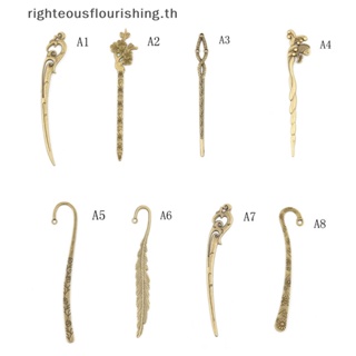 Righteousflourishs.th กิ๊บติดผม โลหะผสม สีบรอนซ์ สไตล์วินเทจ สําหรับผู้หญิง