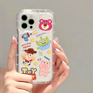 Yiki|เคสโทรศัพท์มือถือ TPU ลายการ์ตูนหมีพูห์ Toy Story สําหรับ OPPO A57 A77 2022 A57E A57S A77S A33 A53 2020 A76 A96 A95 A94 A93 A74 A73 A55 A54 4G