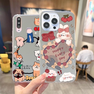 เคสโทรศัพท์มือถือ ซิลิโคนนุ่ม TPU ใส ลายสัตว์น้อย พร้อมกระจก สําหรับ Huawei Nova Y90 Y70 Y61 Y60 11 10 9 8 7 7i 5T Y9 Y6p Honor 70 Magic 4 5 P60 Pro | Sjn J007