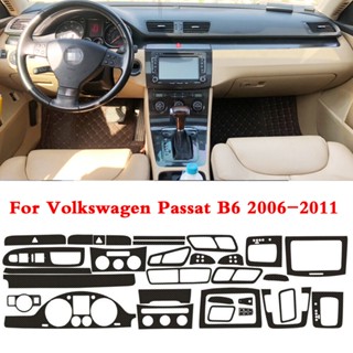สติกเกอร์คาร์บอนไฟเบอร์ ลาย Volkswagen Passat B6 5D DIY สําหรับติดตกแต่งภายในรถยนต์