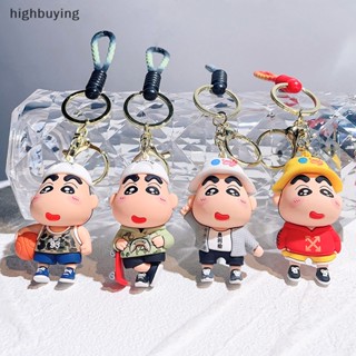 [highbuying] พวงกุญแจ PVC ลายการ์ตูนชินจังน่ารัก ของขวัญวันเกิด สําหรับผู้หญิง