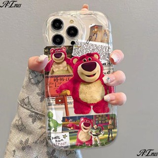 /เคสโทรศัพท์มือถือนิ่ม แบบใส กันกระแทก ลายหมีสตรอเบอร์รี่ สําหรับ Iphone Apple 14promax 7✅เคสโทรศัพท์มือถือ แบบนิ่ม ลาย QDVB สําหรับ Apple 11 8p 12 Window rxs 13