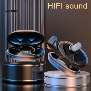 Huarmey หูฟังอินเอียร์ บลูทูธไร้สาย สเตอริโอ HiFi แฮนด์ฟรี 50 สําหรับวิ่ง เล่นกีฬา