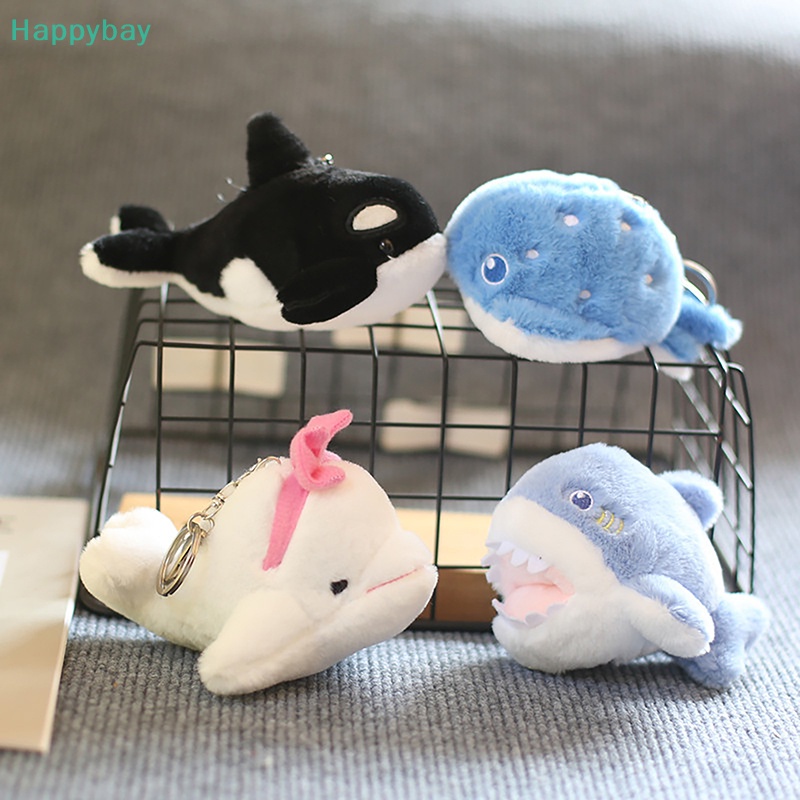 <Happybay> 1 ชิ้นกุญแจรถตุ๊กตา Dolphin Killer Whale Octopus จี้ของเล่นตุ๊กตาสัตว์เด็กสําหรับสาวเพื่อนลดราคา