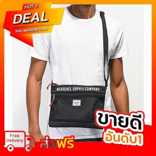 กระเป๋าสะพายข้าง Herschel Alder Athletics - Black ของแท้ พร้อมส่งจากไทย