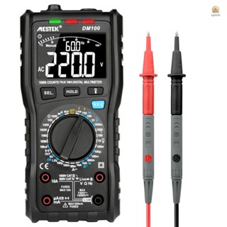 Mestek มัลติมิเตอร์ดิจิทัล RMS วัดแรงดันไฟฟ้า AC DC 10000 ครั้ง วัดอุณหภูมิ และความชื้น NCV