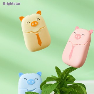 Brightstar ใหม่ สบู่ล้างมือ รูปกลีบหมูน่ารัก สีชมพู ใช้แล้วทิ้ง เป็นมิตรกับผิว สําหรับเด็กผู้หญิง เดินทาง 50 ชิ้น