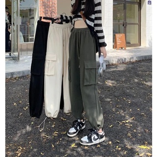 Massimo กางเกงขายาว กางเกง Retro Hip Hop Pants 2023 NEW Style 071720