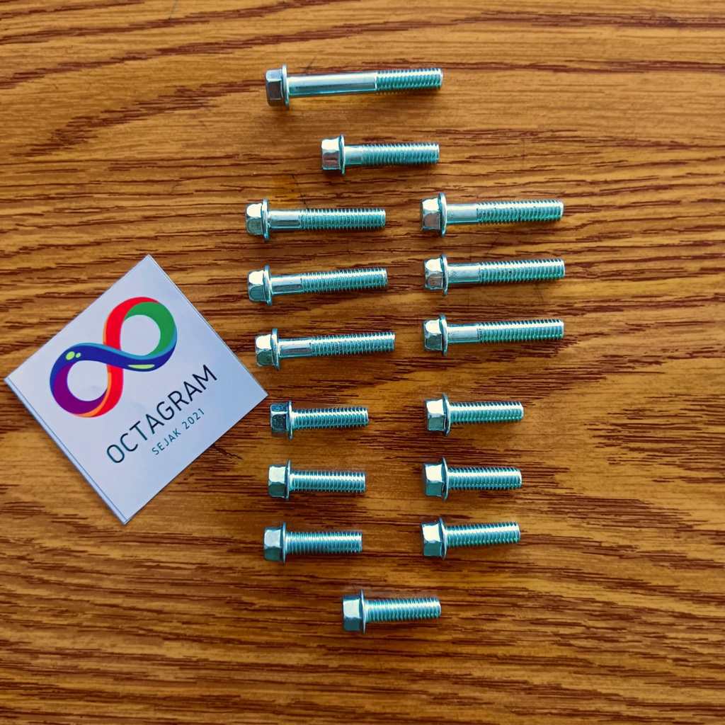 MESIN Fizr Force One สลักเกลียวบล็อกเครื่องยนต์ / Fizr Force One ชุดสลักเกลียวบล็อกเครื่องยนต์ / ครบ