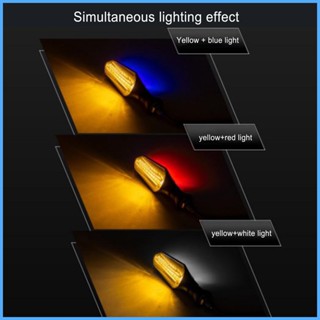 Shdxth ไฟเลี้ยว LED ด้านหน้า และด้านหลัง สําหรับรถจักรยานยนต์ สกูตเตอร์