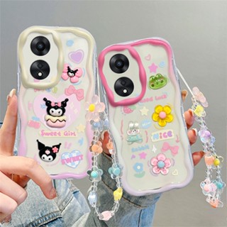 สําหรับ OPPO A15 A15S A53 A31 A9 A5 2020 A3S A12E F11 Realme8 5G เคสมือถือ Soft TPU Case เคสป้องกัน 3D Cute Cartoon Kuromi Snoopy Bear Rabbit เปลือกซิลิคอน เปลือกกันกระแทก มีเชือกแขวน