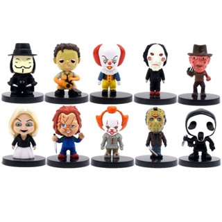 10Pcs Horror Movie Halloween Bride of Chucky 2.2 Action Figure Model Toys Doll