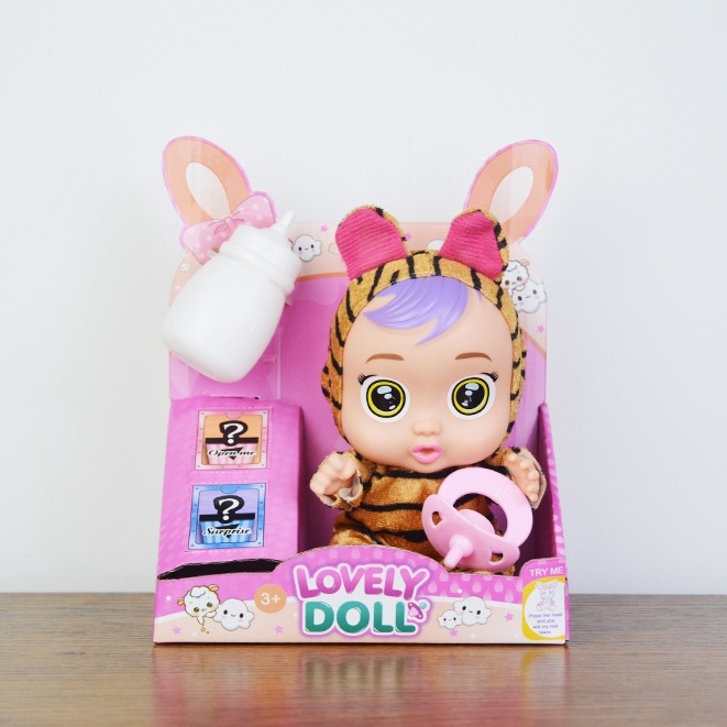 ส่งภายใน 24 ชม. ของเล่นตุ๊กตาเด็กทารก ซิลิโคน ขนาด 9 นิ้ว สําหรับร้องไห้ U0RL