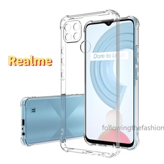 เคสโทรศัพท์มือถือ ซิลิโคน ใส กันกระแทก ป้องกันเลนส์กล้อง สําหรับ Realme C21y C25 C11 C20A C25s 4G C3 C55 C53 C30 C15 C12 C21