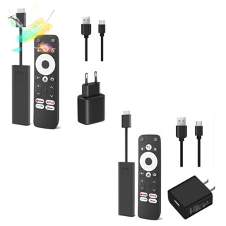 กล่องทีวี 2+16G S905Y4 4K Audio TV Dongle Black GD1 TV Stick สําหรับ Google Certified Android 11 ปลั๊ก EU