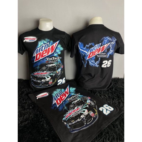 HOT ITEMNASCAR TSHIRT PREMIUM VIRAL PRINT TANAM(SILKSCREEN)MOUNTAIN DEW