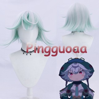 【KECIMU】Anime Made in Abyss Prushka Cosplay Wig 35cm Short Hair Heat Resistant Synthetic Wigs