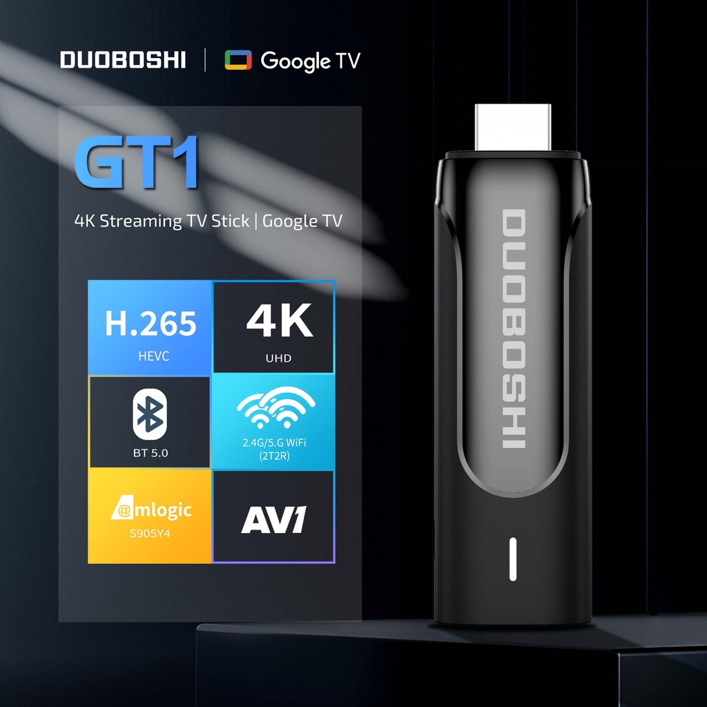 Google TV Stick 4K Netflix ได้รับการรับรอง GT1 S905Y4 Android 11 GTV 5G WIFI สตรีมมิ่งกล่องทีวี Dongle รองรับ Chromecast Dolby HDMI 2.1