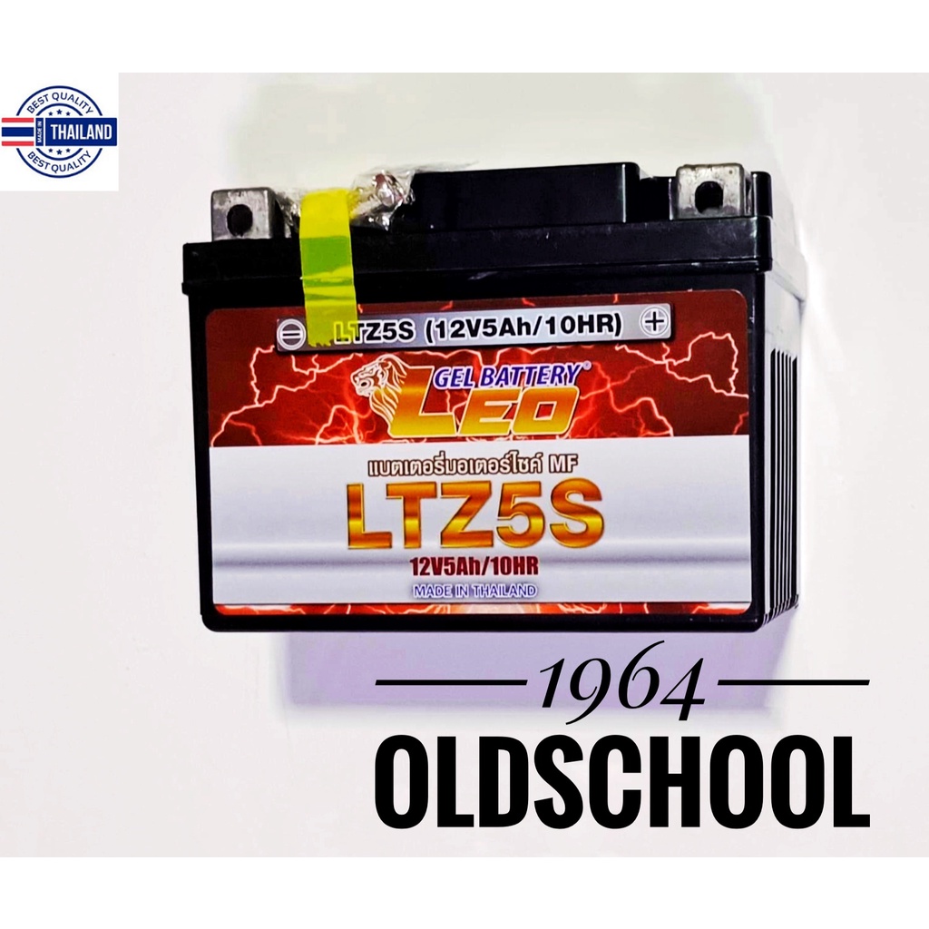 แตเตอรี่ Leo 12V/5Amp LEO Gel Battery ลีโอ แตเตอรี่แห้ง มอเตอร์ไซค์ 5 แอมป์ รุ่น LTZ5S 12V5Ah/10Hr

