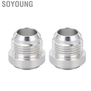 Soyoung Car Billet  Fuel Line Fitting 2Pcs Easy Installtion AN12 for Maintenance