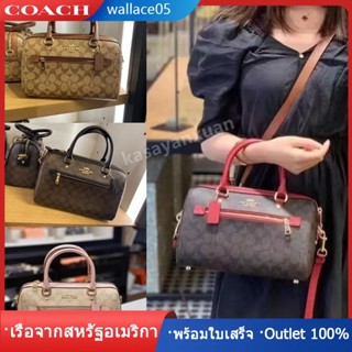 Rowan Satchel F83607 สินค้าพรีออเดอร์ กระเป๋าถือ COAC H กระเป๋าถือ /กระเป๋าถือสุภาพสตรี กระเป๋าหมอนบอสตัน