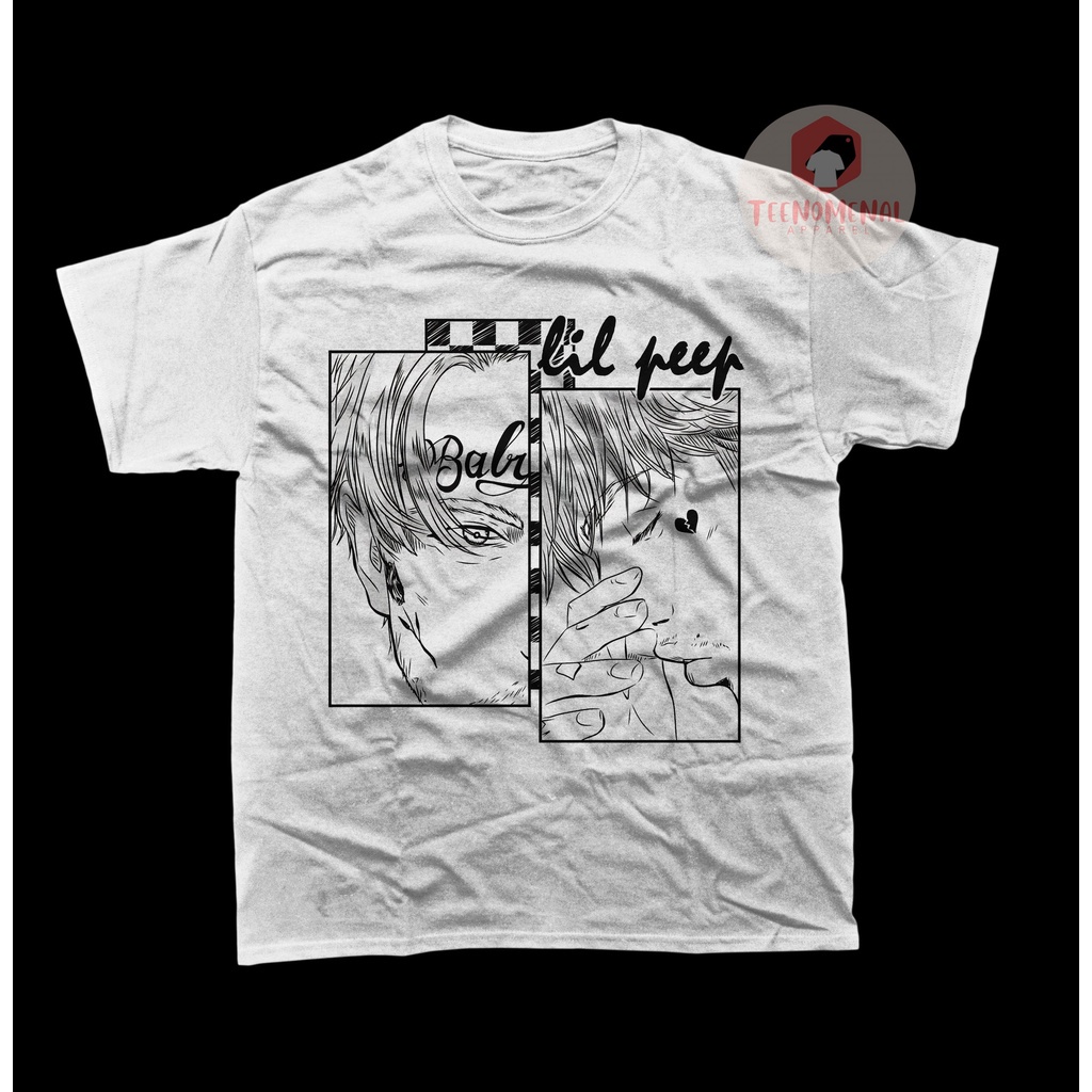 เสื้อยืด เสื้อยืด คอกลม พิมพ์ลายกราฟฟิค Lil Peep Crybaby Album Poster สําหรับผู้ชาย และผู้หญิงsize: S-5XL