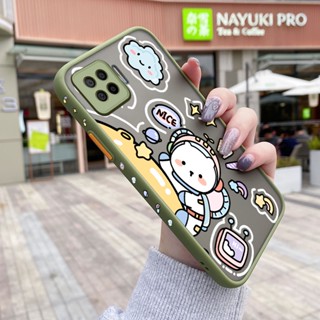 เคสโทรศัพท์มือถือแบบแข็ง ใส กันกระแทก ลายการ์ตูนอวกาศ มีลายด้านข้าง สําหรับ OPPO A73 2020 4G F17