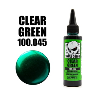 Skull Color 100.045 Clear Green