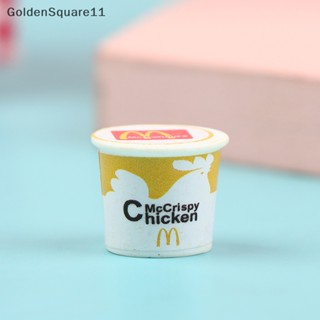 Goldensquare โมเดลถังอาหารจิ๋ว KFC 1/12 สําหรับตกแต่งบ้านตุ๊กตา 5 ชิ้น ต่อชุด