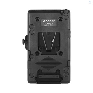 Andoer V Mount V-Lock Battery Plate Adapter Power Supply System D-tap Connector W/ Clamp for  Camera BP Battery