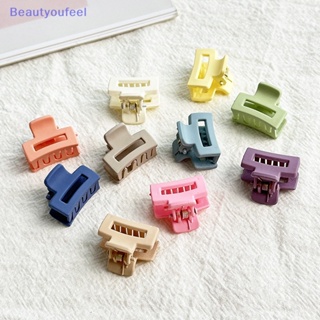 [Beautyoufeel] กิ๊บติดผม ทรงสี่เหลี่ยมผืนผ้า สุ่มสี สําหรับผู้หญิง 10 ชิ้น