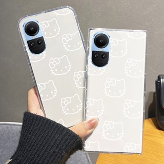 เคสโทรศัพท์มือถือใส แบบนิ่ม ลายการ์ตูน KITTY กันกระแทก สําหรับ Oppo Reno 10 Pro Reno10 Pro+ Reno 8T Reno8 Pro Reno8 Z 5G 4G 2023 Oppo Reno10Pro Plus Reno8 T