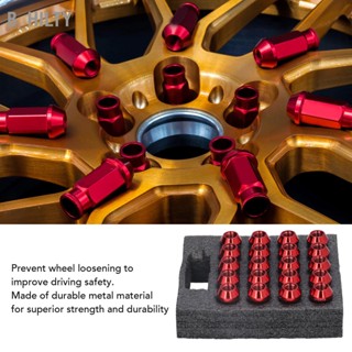 B_HILTY 20Pcs M12x1.5 Wheel Lug Nuts พร้อมประแจซ็อกเก็ตความแข็งสูงทดแทนสำหรับ Ford Focus