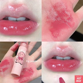 GEGEBEAR Cute Water Light Lip Glaze ไม่จางหายและไม่สัมผัสถ้วย ลิปกลอสนักเรียนหญิงราคาถูกของแท้ [hotmax]