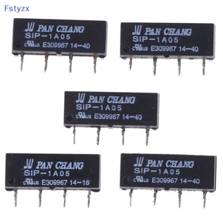 Fstyzx รีเลย์สวิตช์ 4pin 5v sip-1a05 สําหรับแพนชาง 5 ชิ้น FY